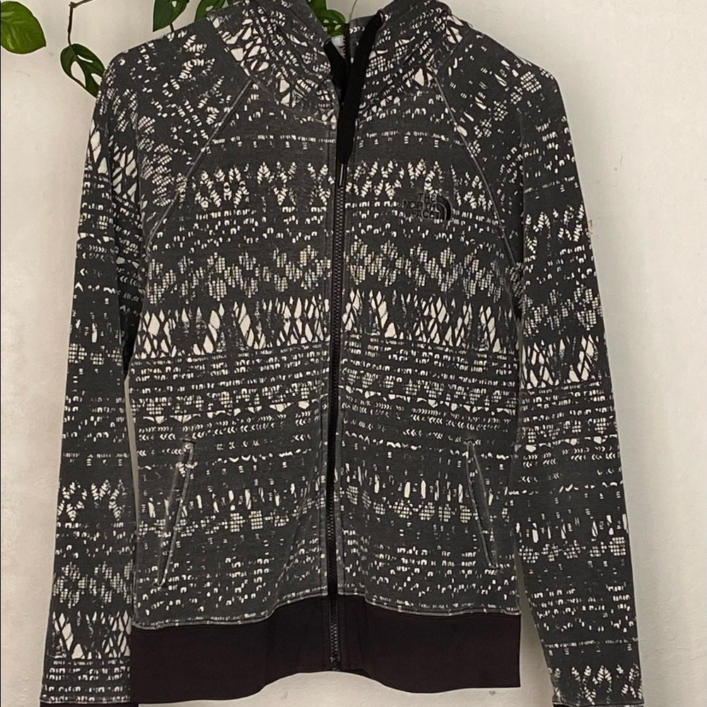 North Face Front Full Zip Women Hoodie Jacket. Size M